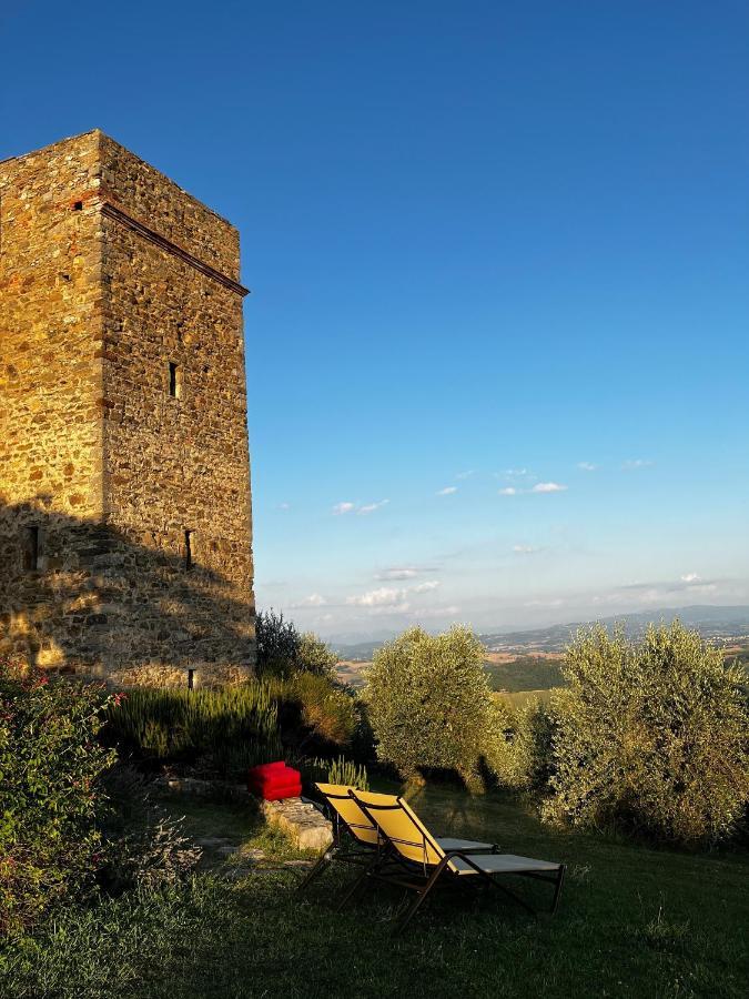 Medieval Tower In Umbria With Swimming Pool Montelagello Ngoại thất bức ảnh